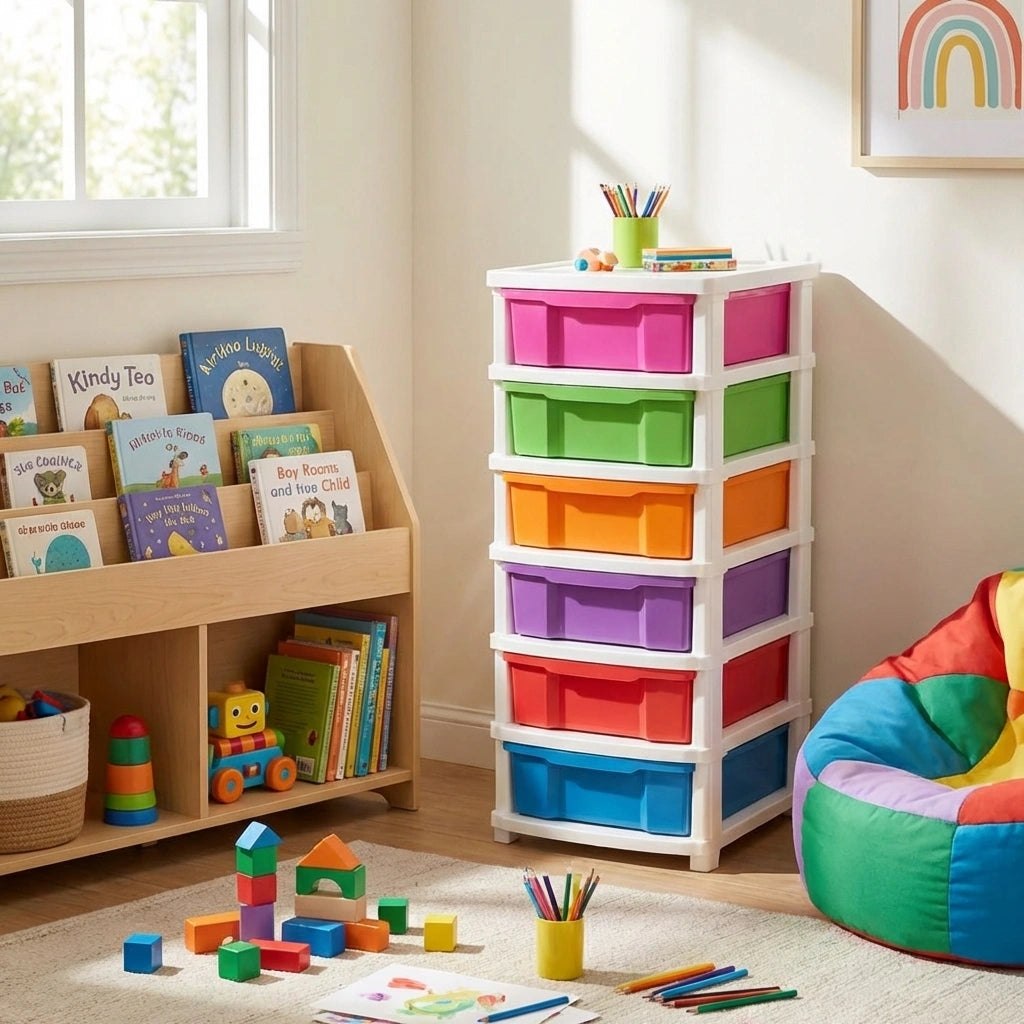 6-Layer Colorful Storage Drawers