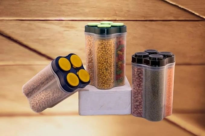 Best 4 section food storage jar - containers | 2025 | fast shipping
