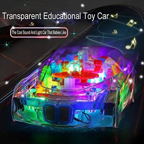 Best transparent gear car toy – 360° rotating - cars | 2025 | fast shipping