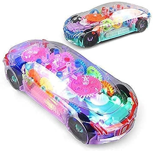 Best transparent gear car toy – 360° rotating - cars | 2025 | fast shipping