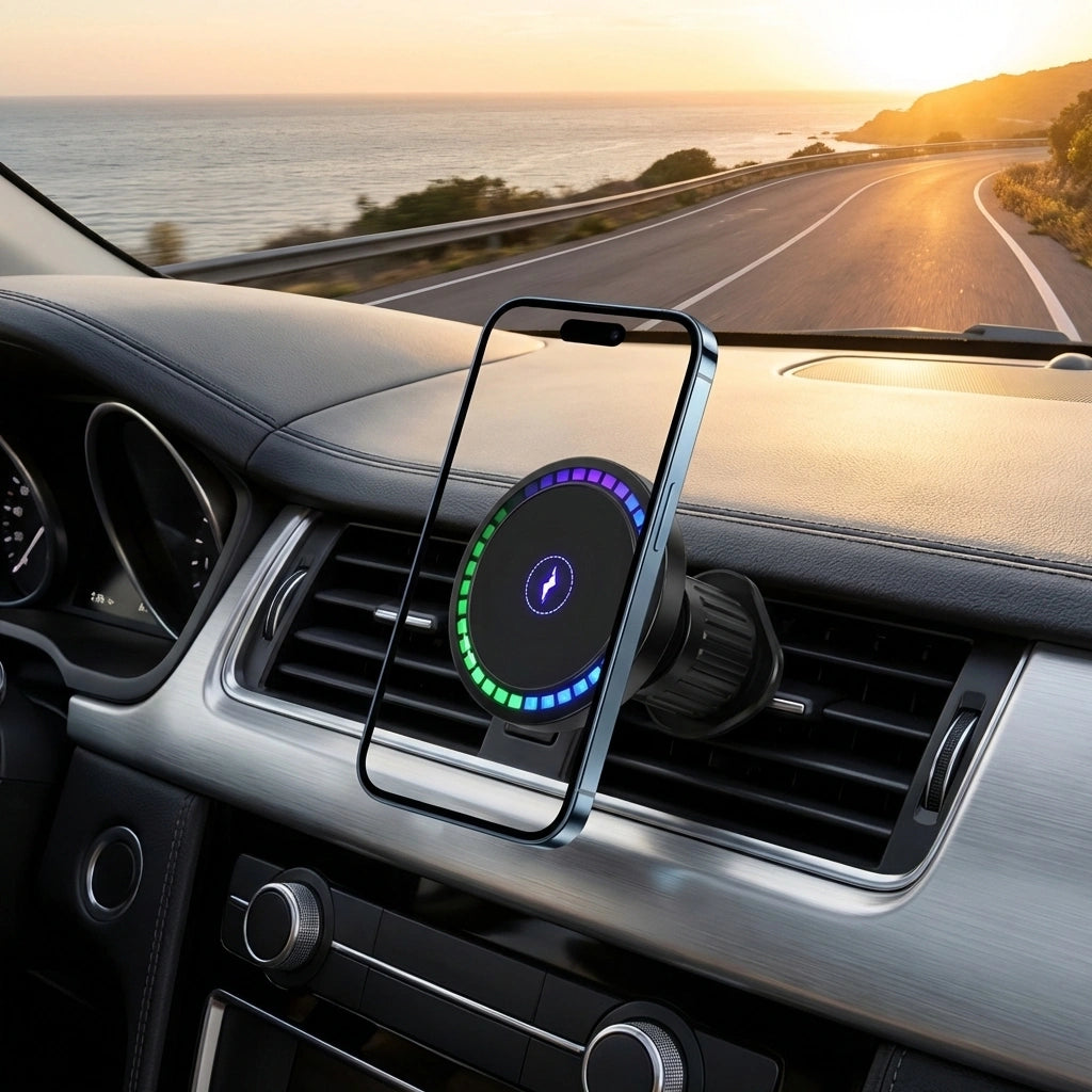 Music-Reactive Wireless Car Charger