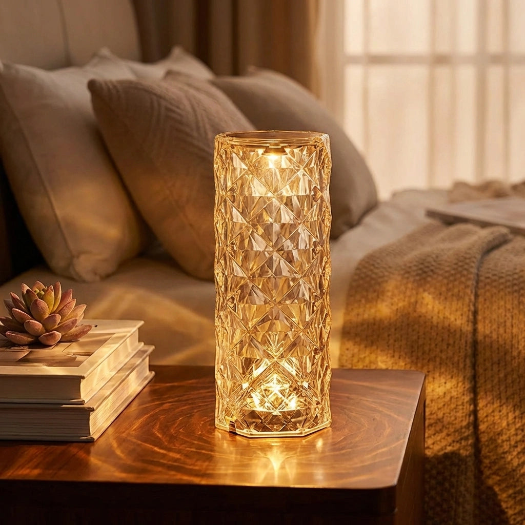 Crystal Rose Lamp