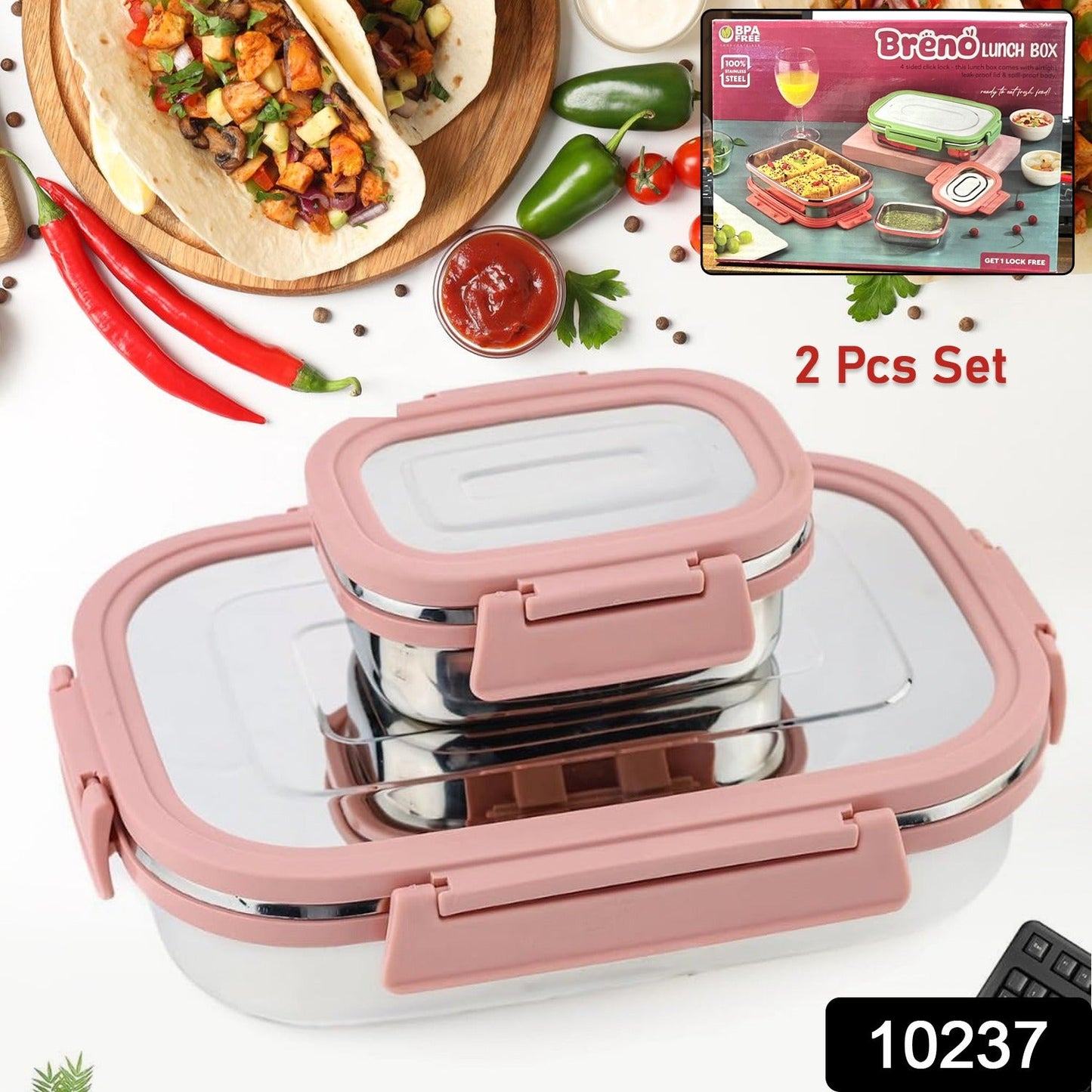 Leak-Proof Steel Lunchbox