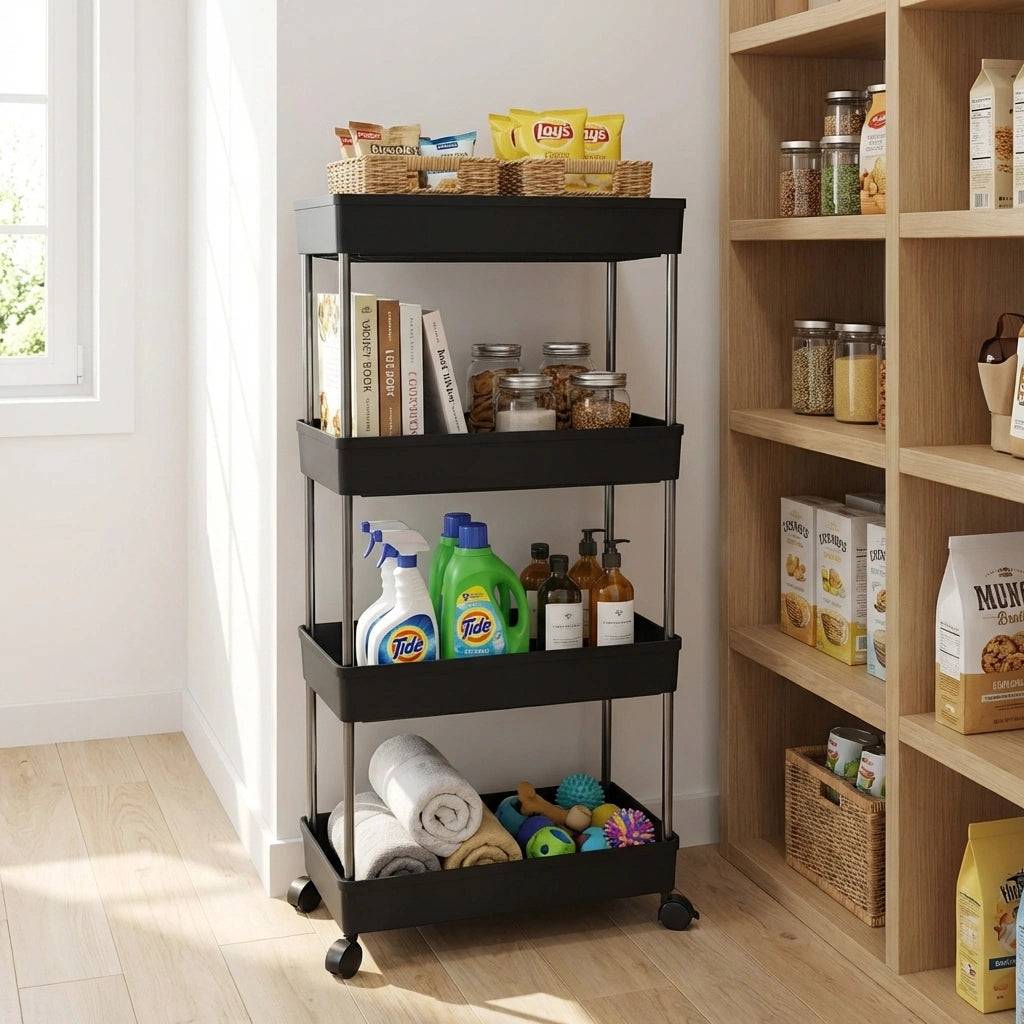 4-Layer Rolling Storage Cart