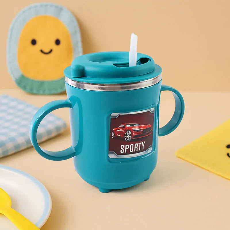 Sipper mug with straw (300ml)