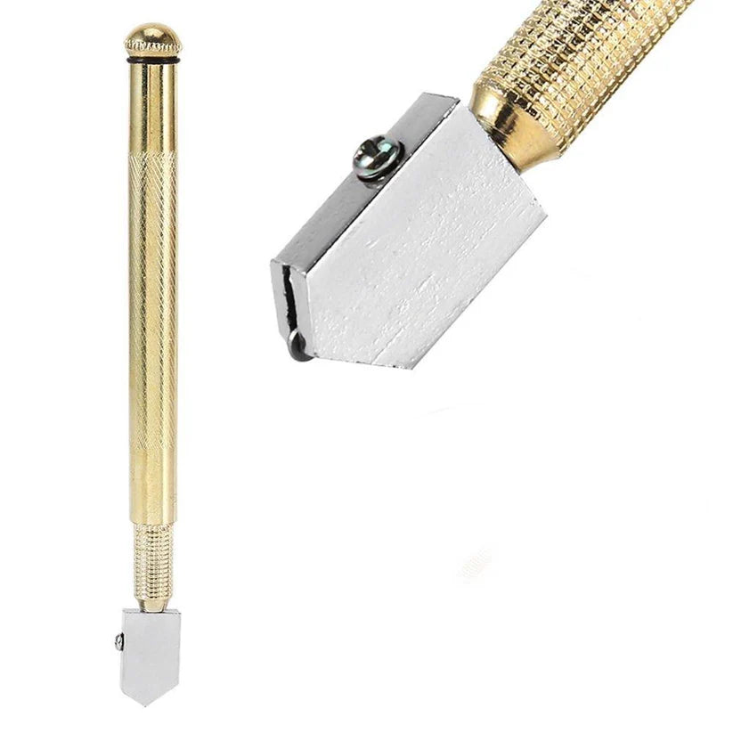 Gold metal glass cutter