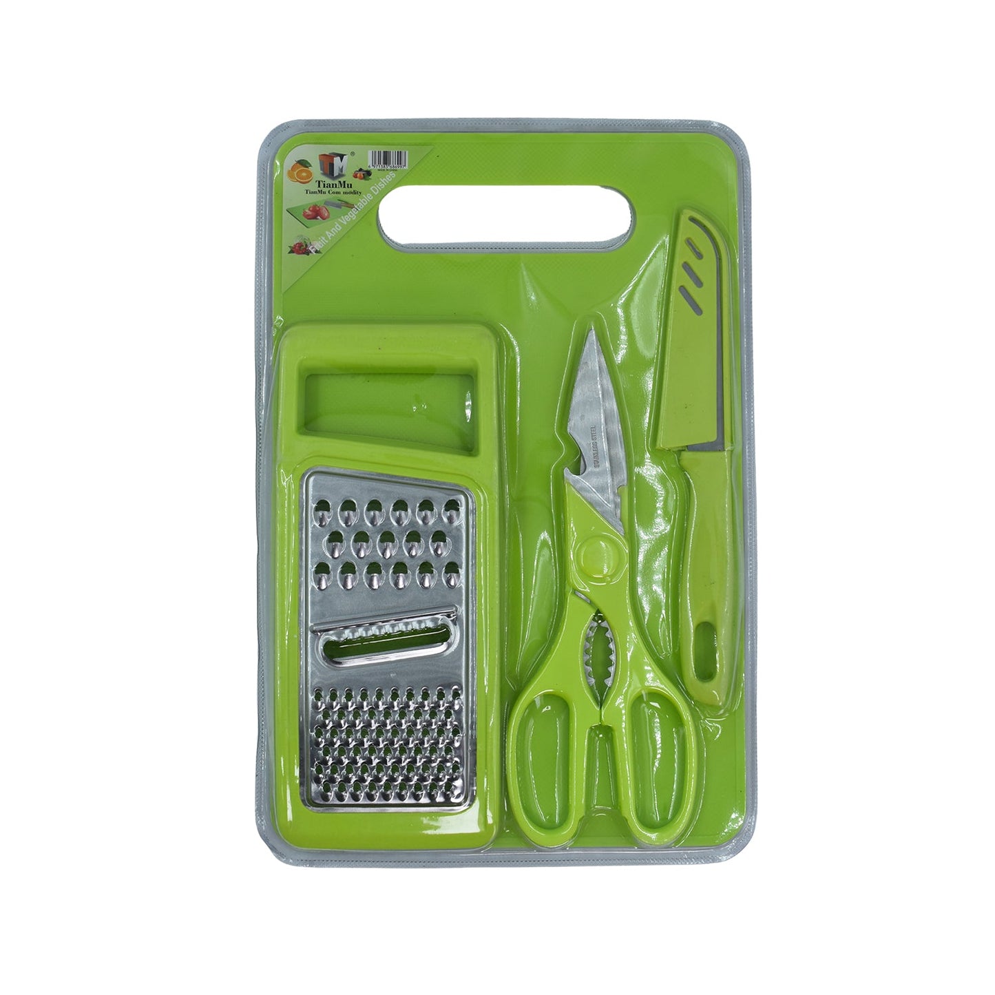 Plastic Chopping Board With Knife Set