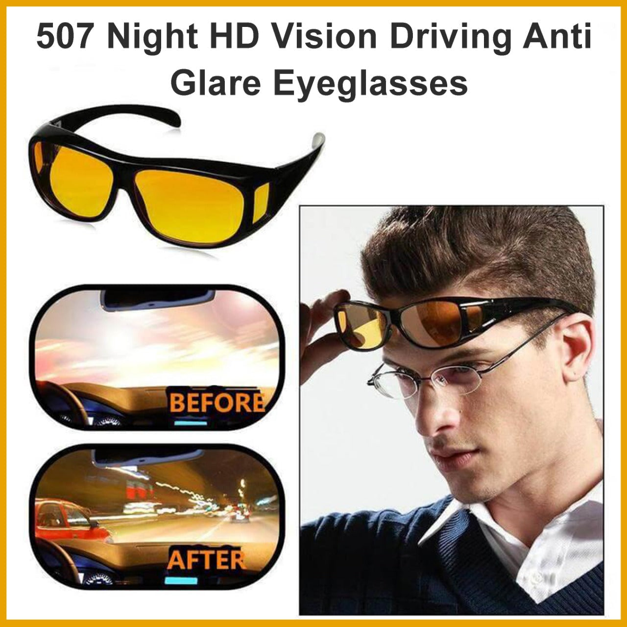 Night Driving Sunglasses – Yellow Lens