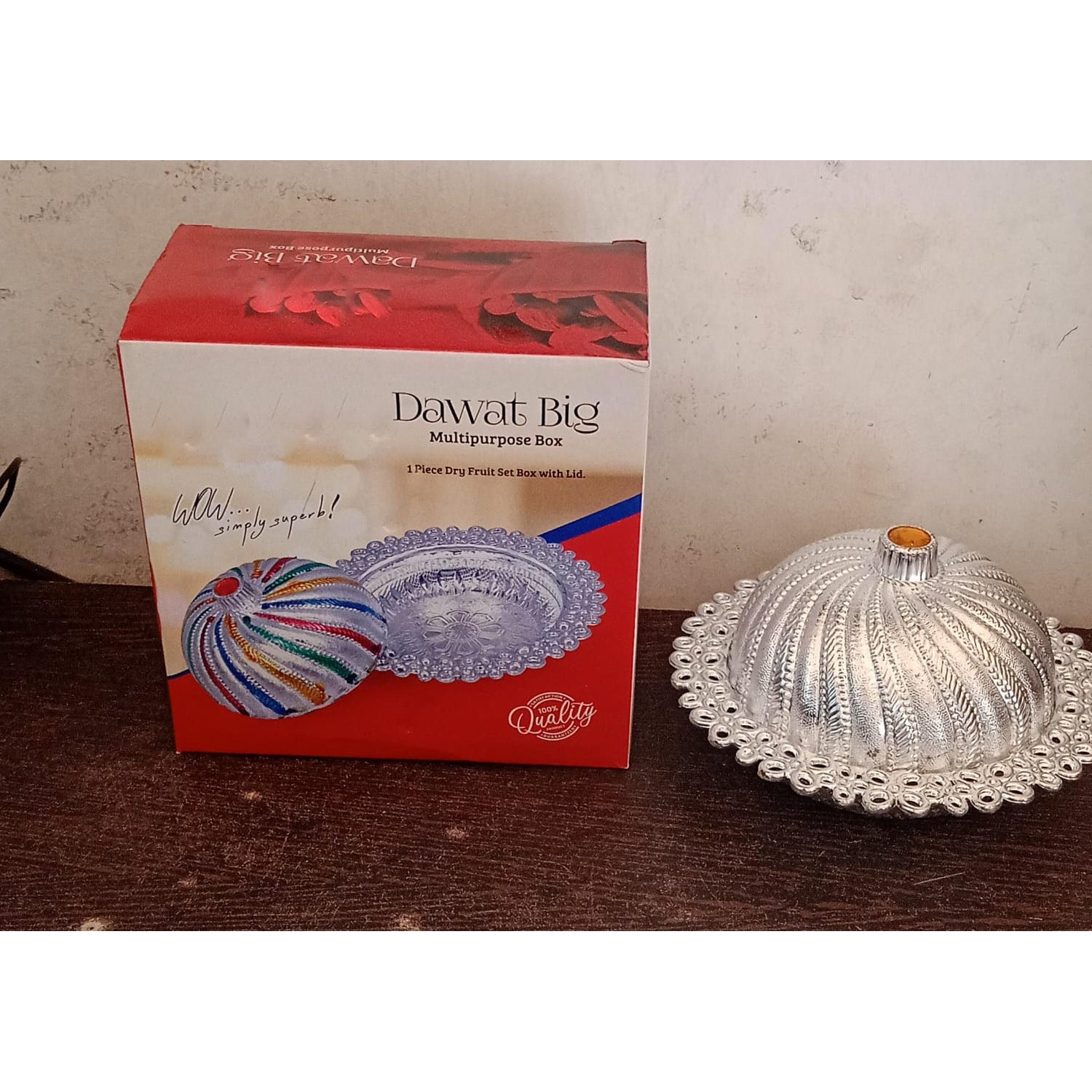 Dry Fruit Box With Lid  (1 Pc)
