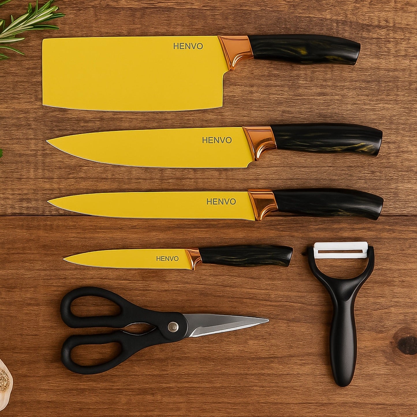 6 Pcs Kitchen Knife Set