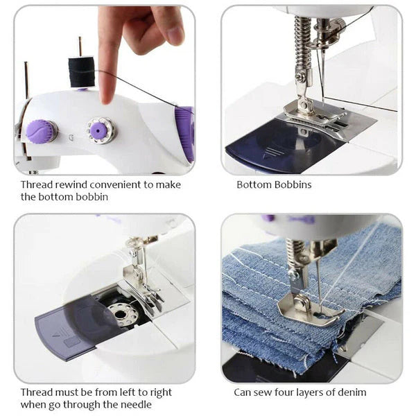 Mini hand sewing machine