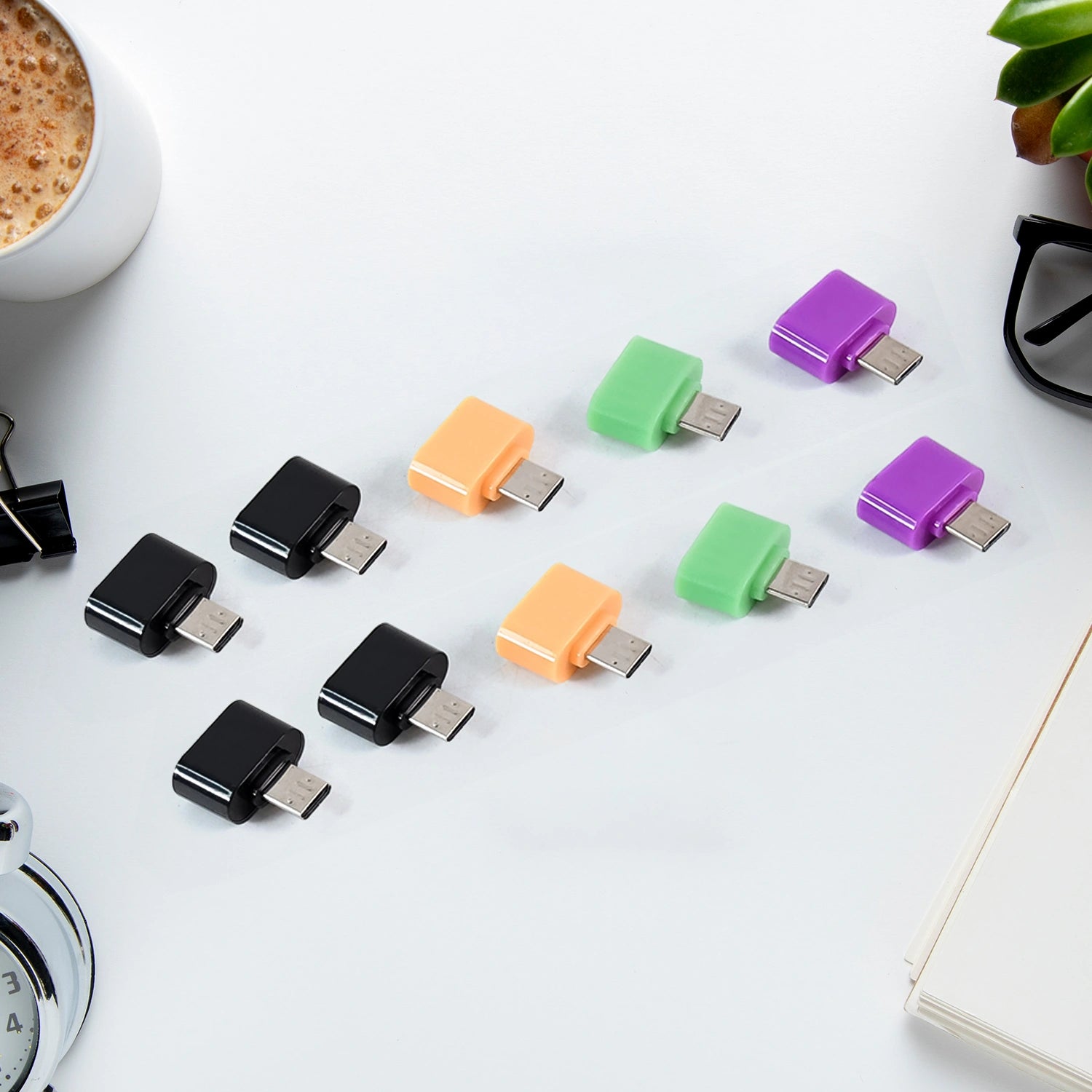 10 pcs micro usb otg adapters