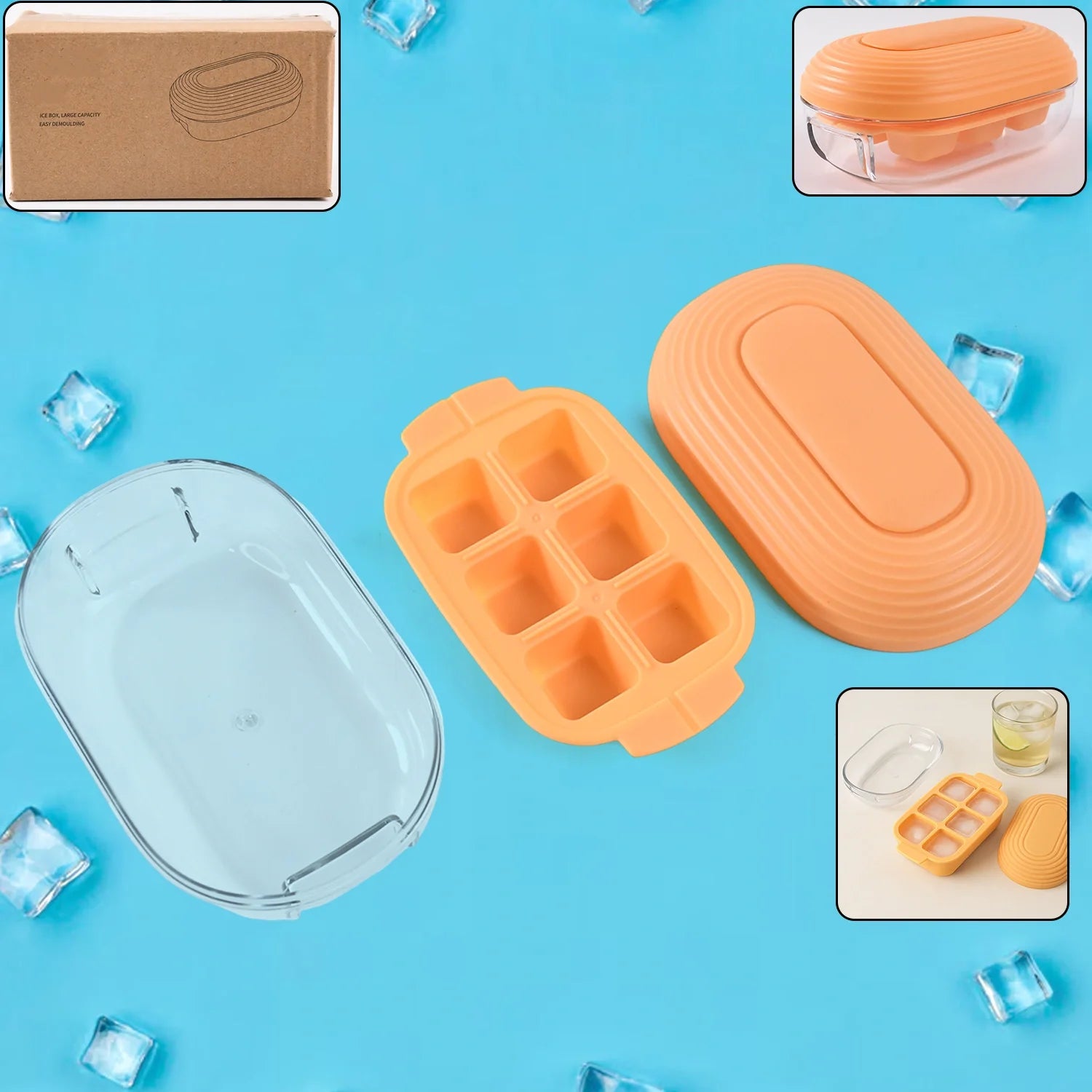 Best 6-cube ice tray with lid - cube trays | 2025 | fast shipping