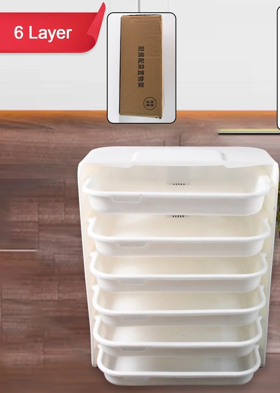 Best 6-layer wall hanging storage rack - kitchen cabinet organizers | 2025 | fast shipping