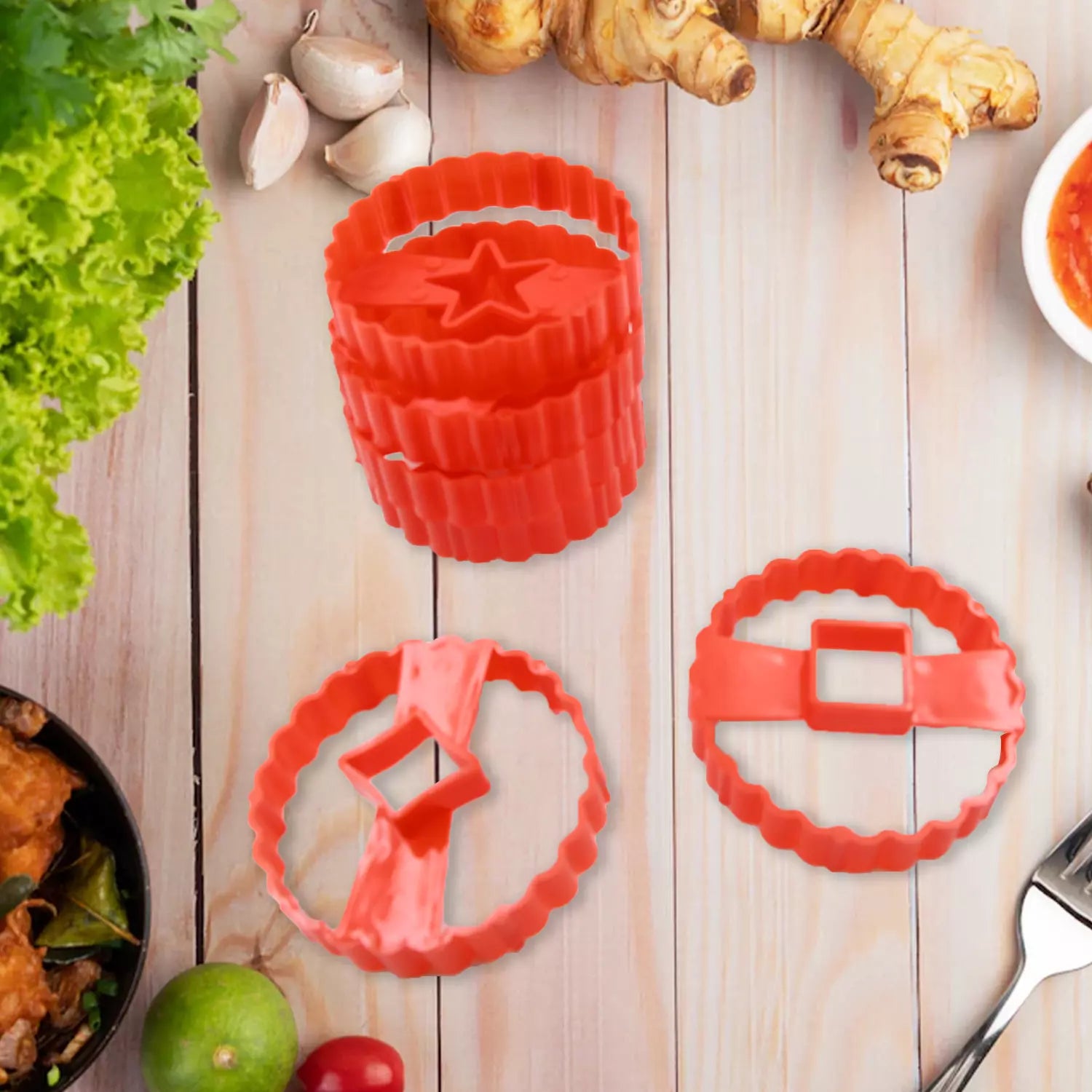 6-Pc Easter Cookie Cutter Set - Home & Kitchen