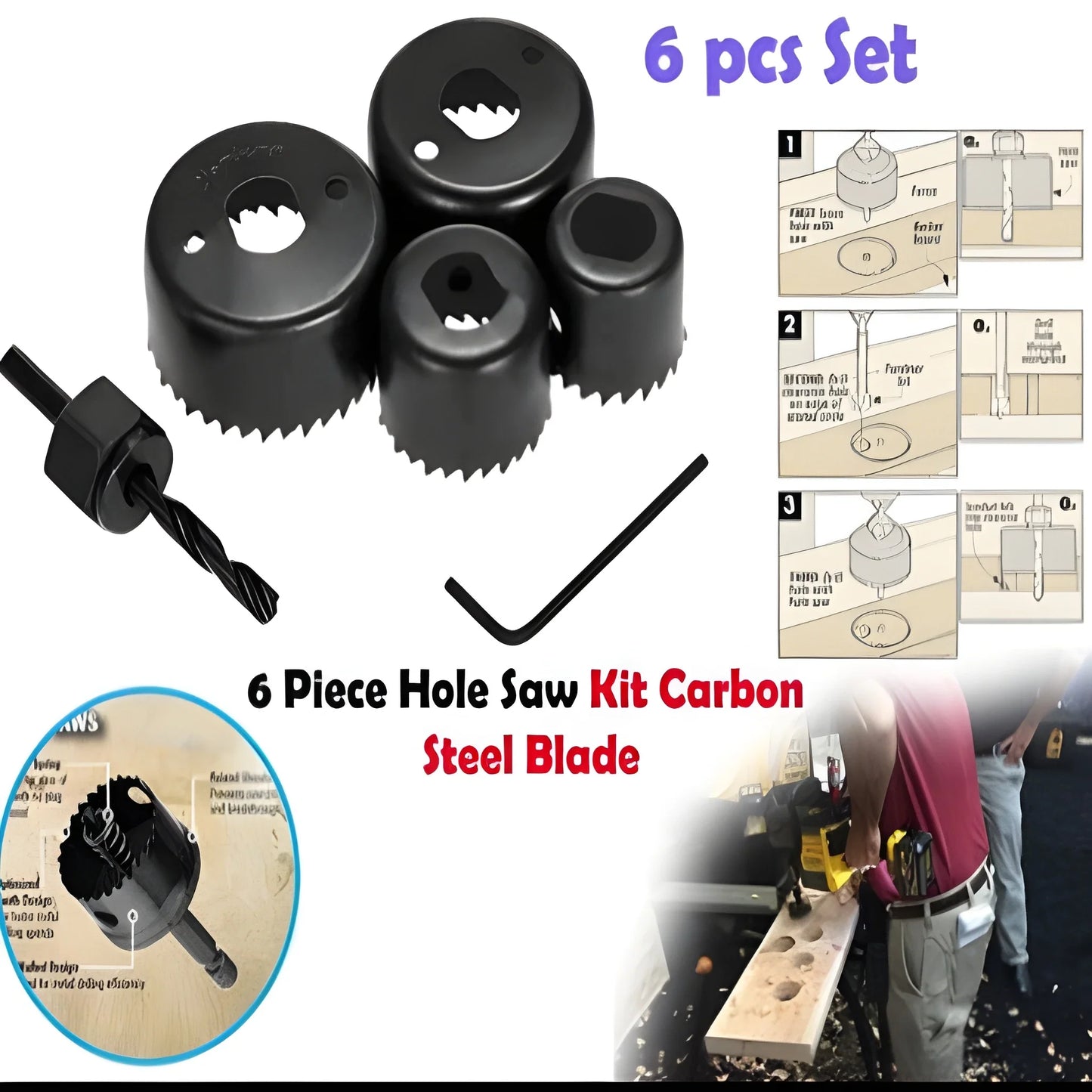 Best 6-piece hole saw kit - saws | 2025 | fast shipping