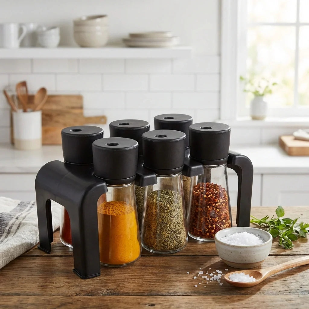 Best 6-piece spice jar set - food storage containers | 2026 | fast shipping