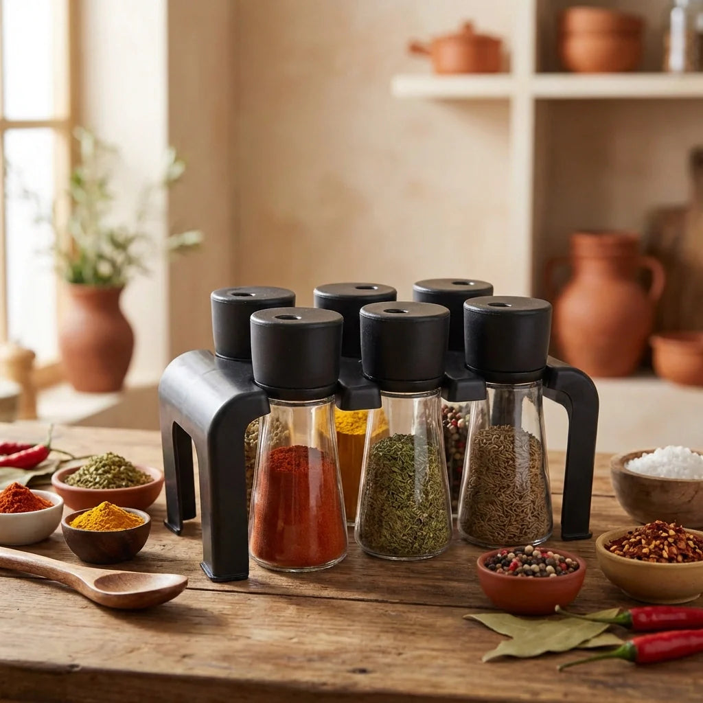 Best 6-piece spice jar set - food storage containers | 2026 | fast shipping