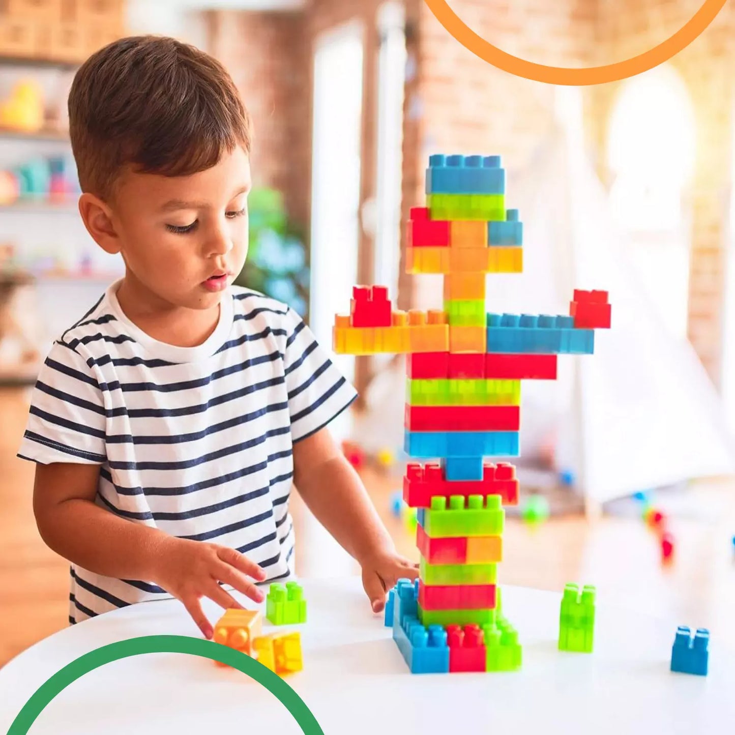 Best 60-piece multicolor building blocks set - interlocking | 2025 | fast shipping