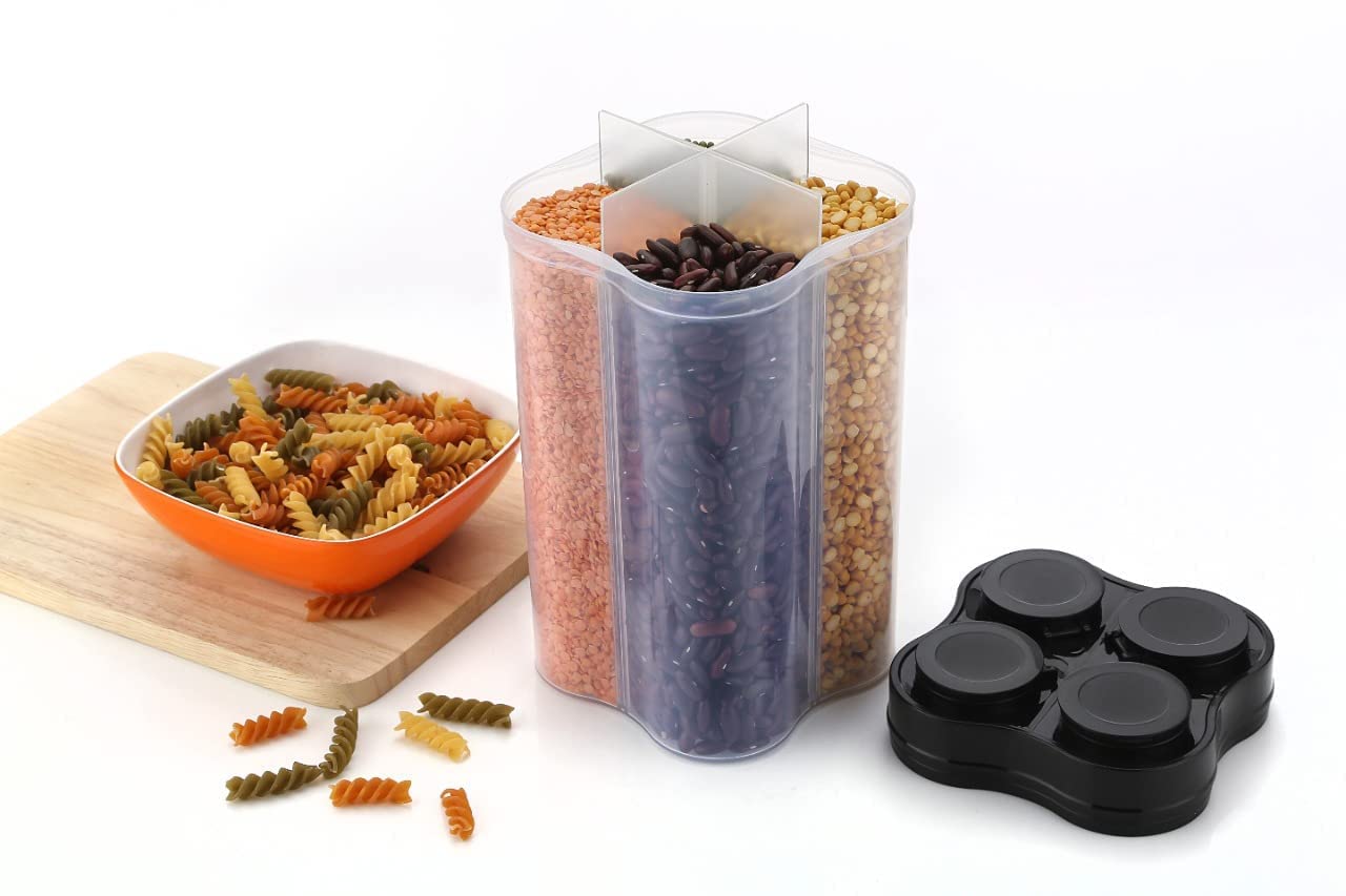 4 Section Food Storage Jar