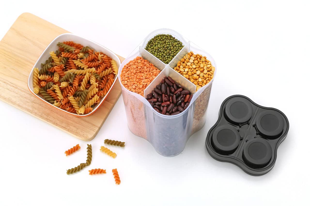 4 Section Food Storage Jar