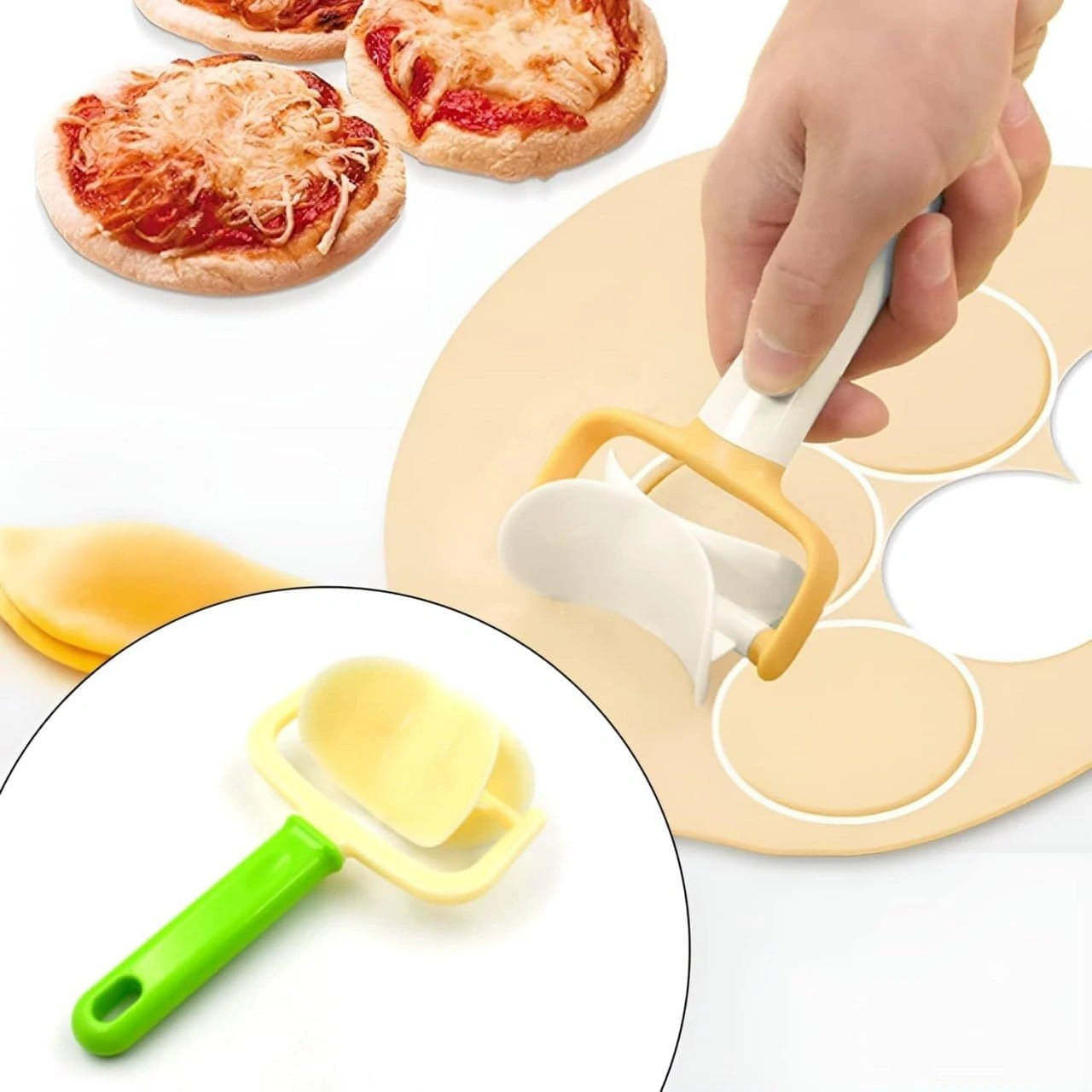 Round dough cutter roller – 1 pc