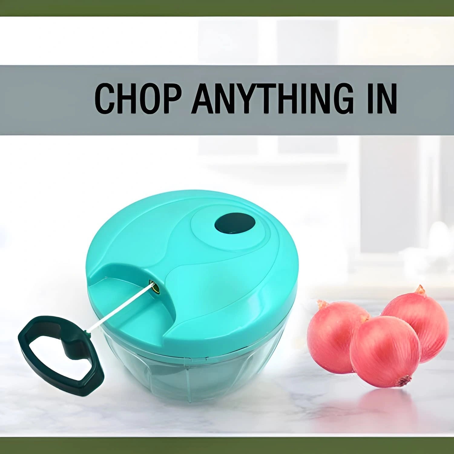 Mini plastic vegetable chopper – 550ml