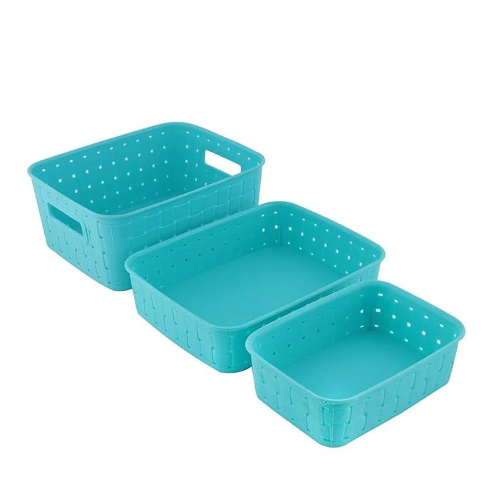 Smart kitchen storage baskets – set of 3