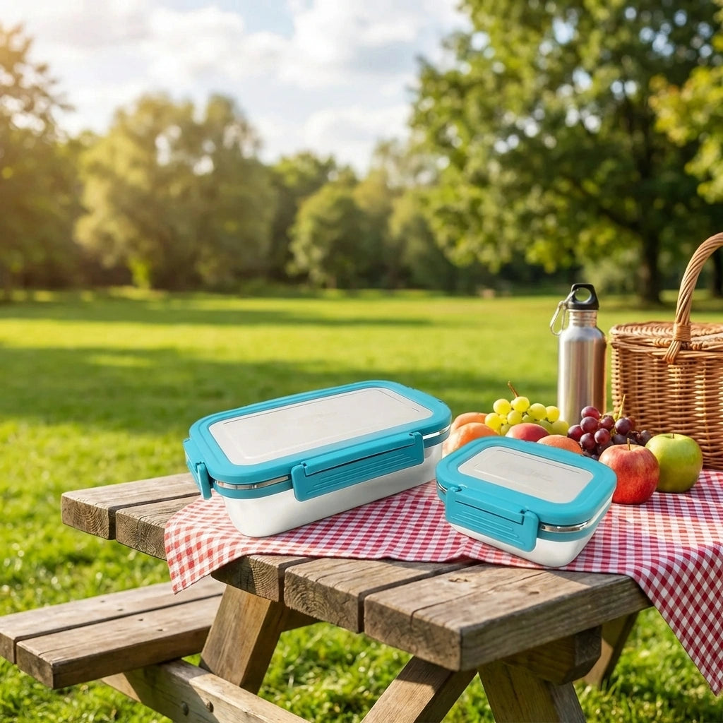 Jerry 2 Pc Stainless Steel Lunch Box