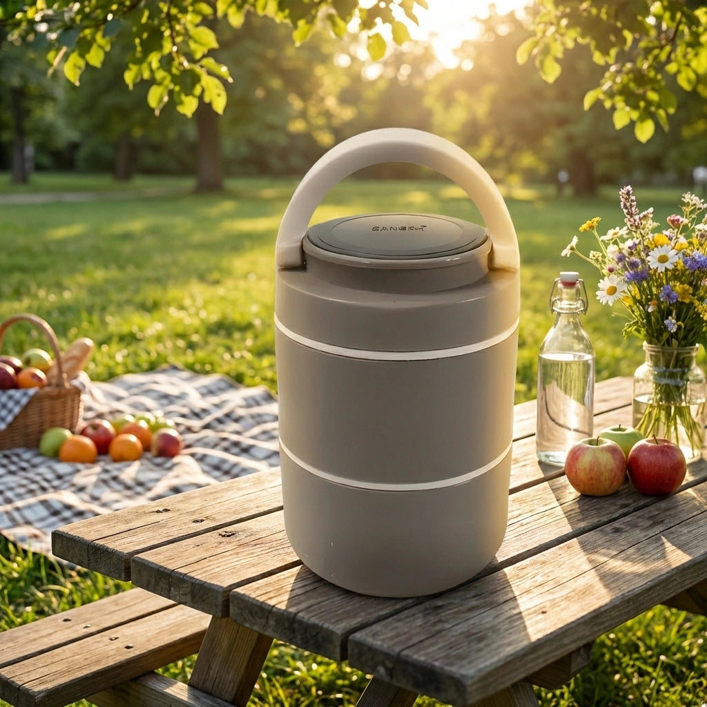 2-Layer Stainless Steel Lunch Box