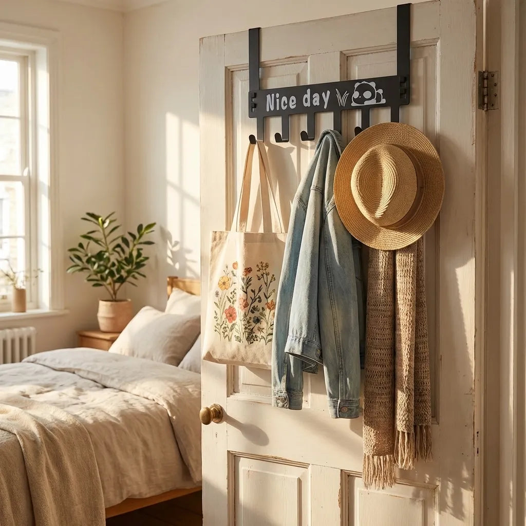 Heavy-duty Carbon Steel Door Hook Hanger Rack