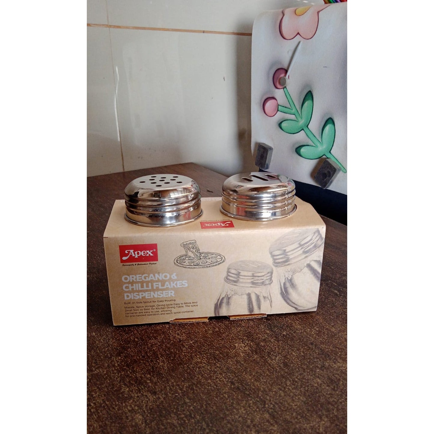 Oregano & Chilli Flakes Dispenser Set