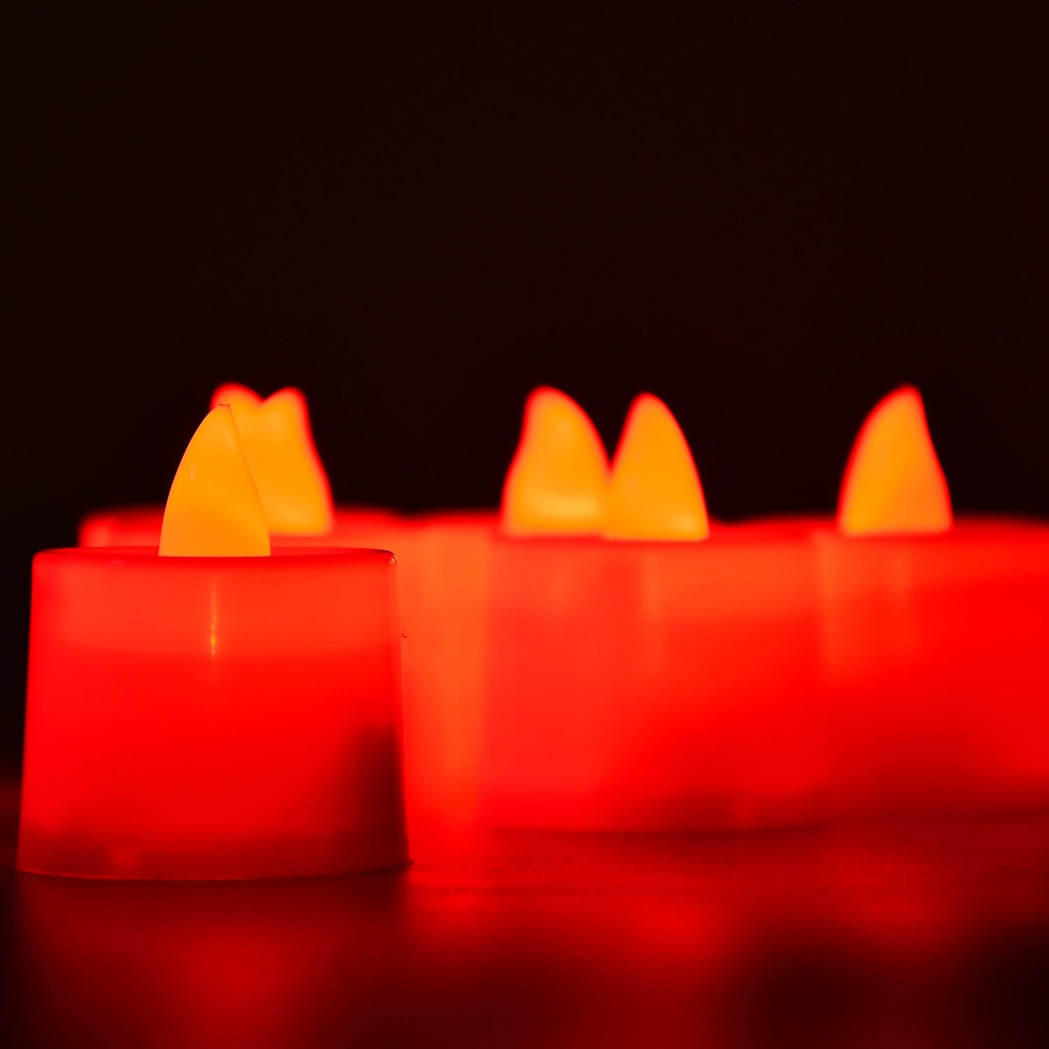 Best red flameless led tealights - candles | 2025 | fast shipping