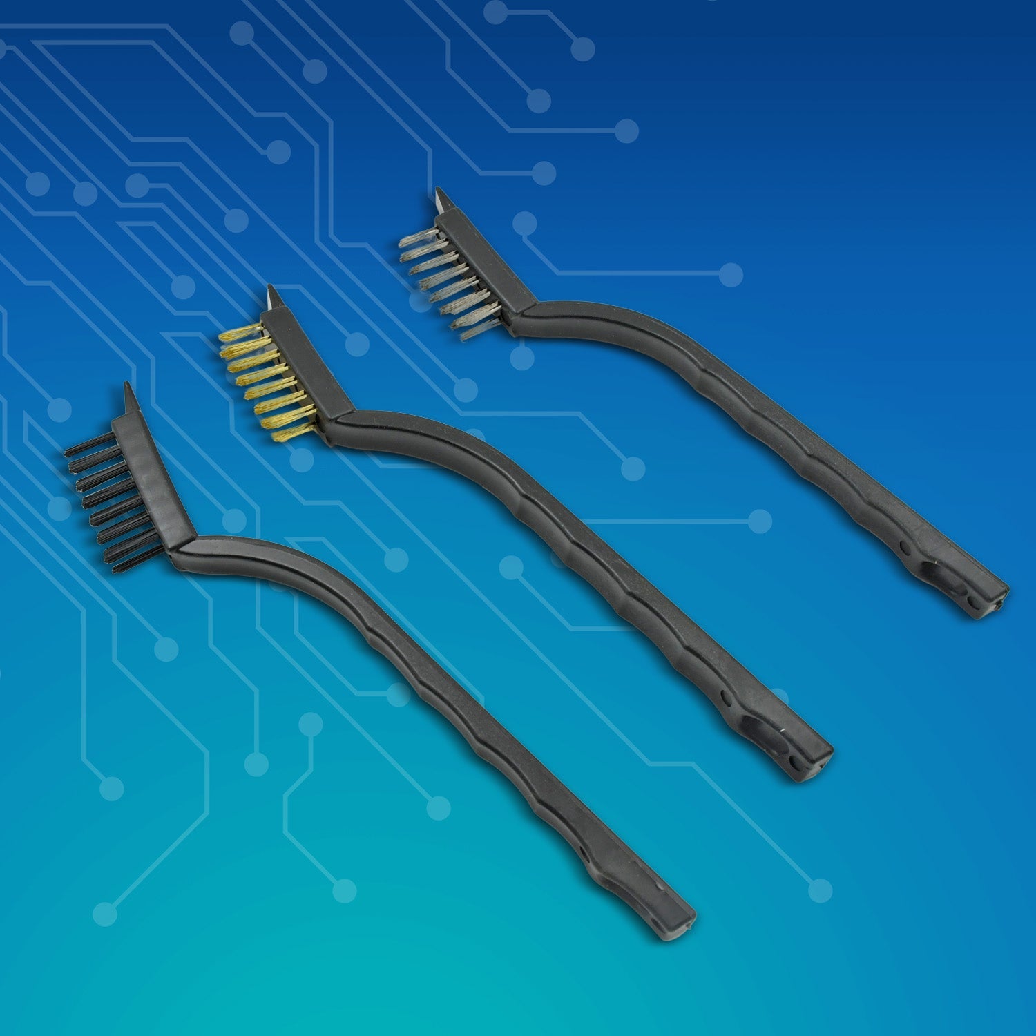 3-Pc Mini Wire Brush Set