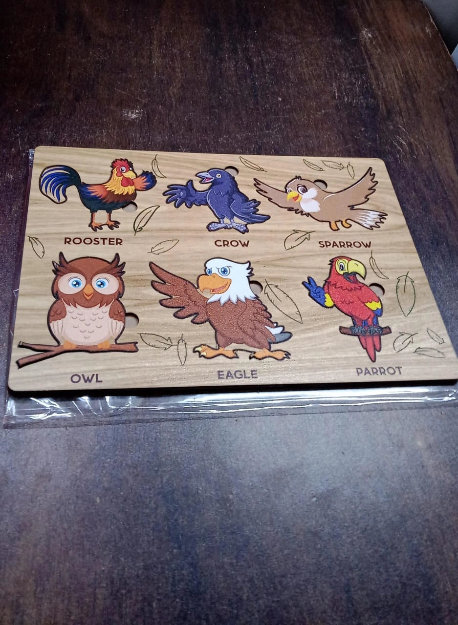 Best wooden bird puzzle learning board - & pegged puzzles | 2025 | fast shipping