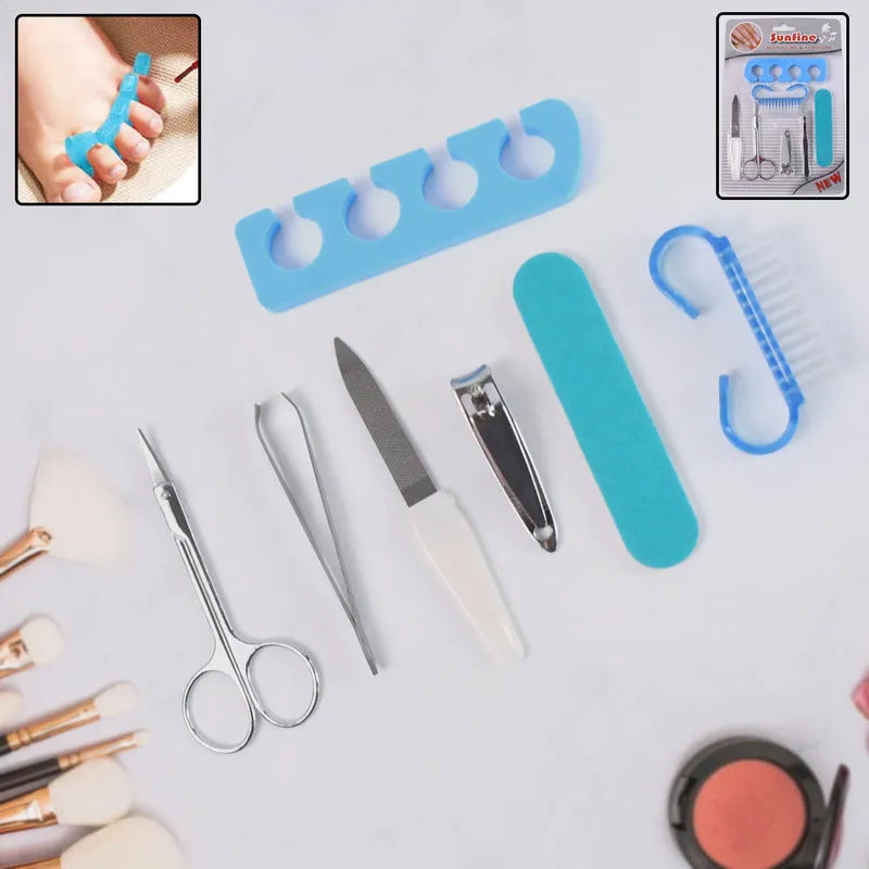 7 In 1 Manicure Set Tool Kit (7 Pcs Set) - Health & Beauty
