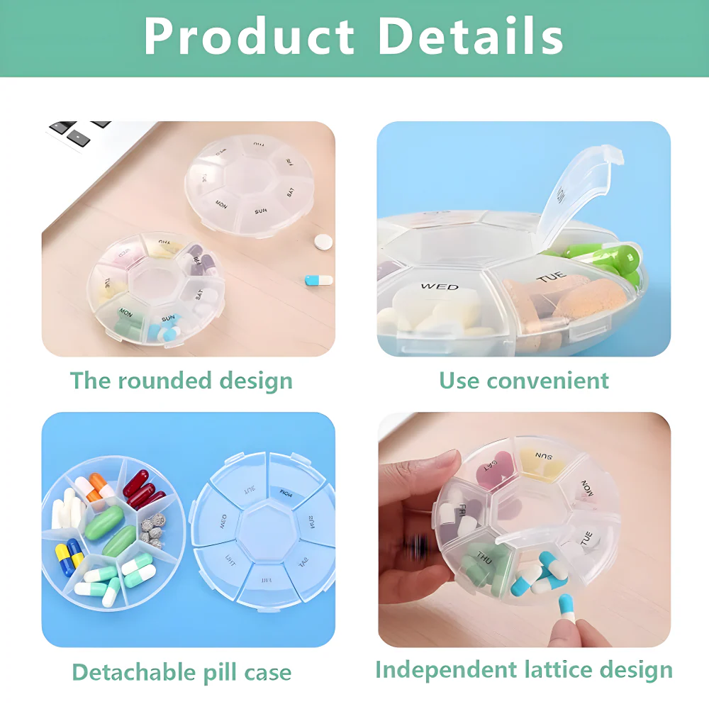 7-Sided Pill Organizer - Home Improvement