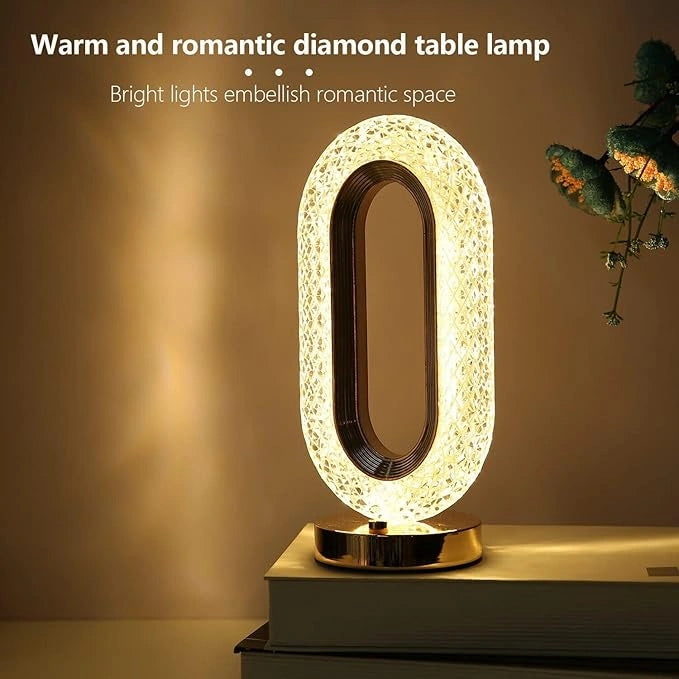 Crystal touch control table lamp