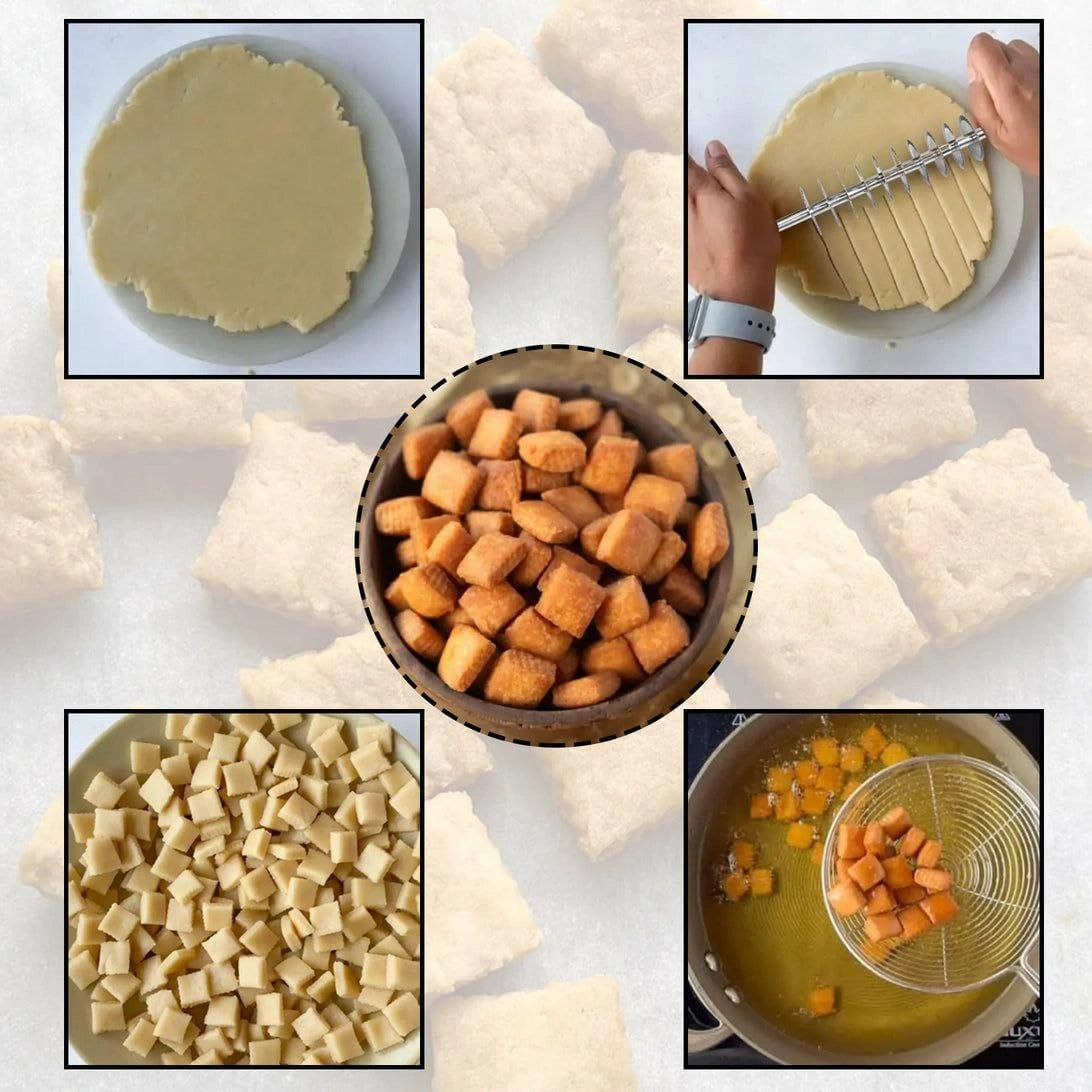 Stainless steel dough cutter