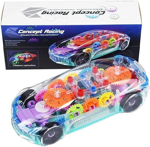 Best transparent gear car toy – 360° rotating - cars | 2025 | fast shipping