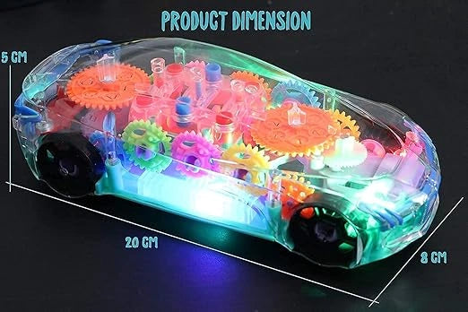 Best transparent gear car toy – 360° rotating - cars | 2025 | fast shipping