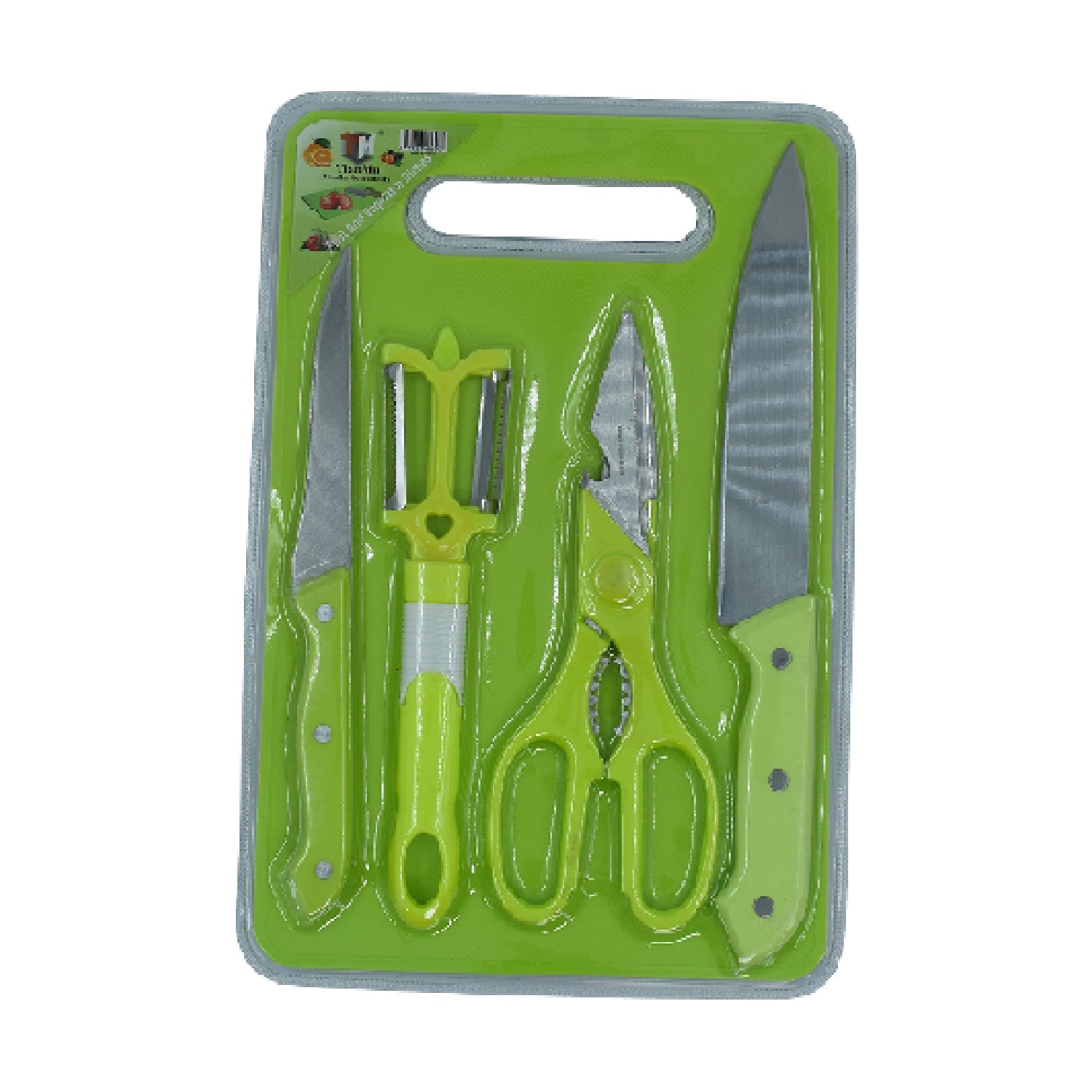 Plastic Chopping Board With Knife Set