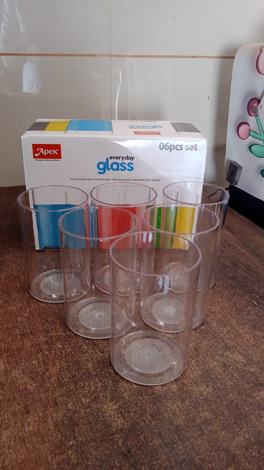 Everyday 6-Piece Plastic Glass Set