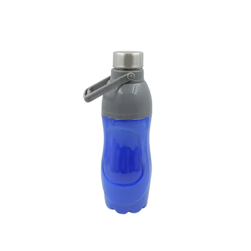 Plastic sports insulated water bottle (mix color)