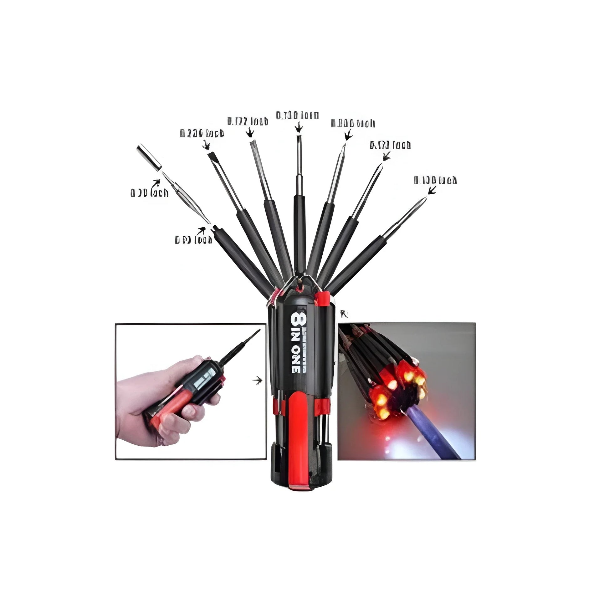 Best 8-in-1 folding screwdriver with light - screwdrivers | 2025 | fast shipping