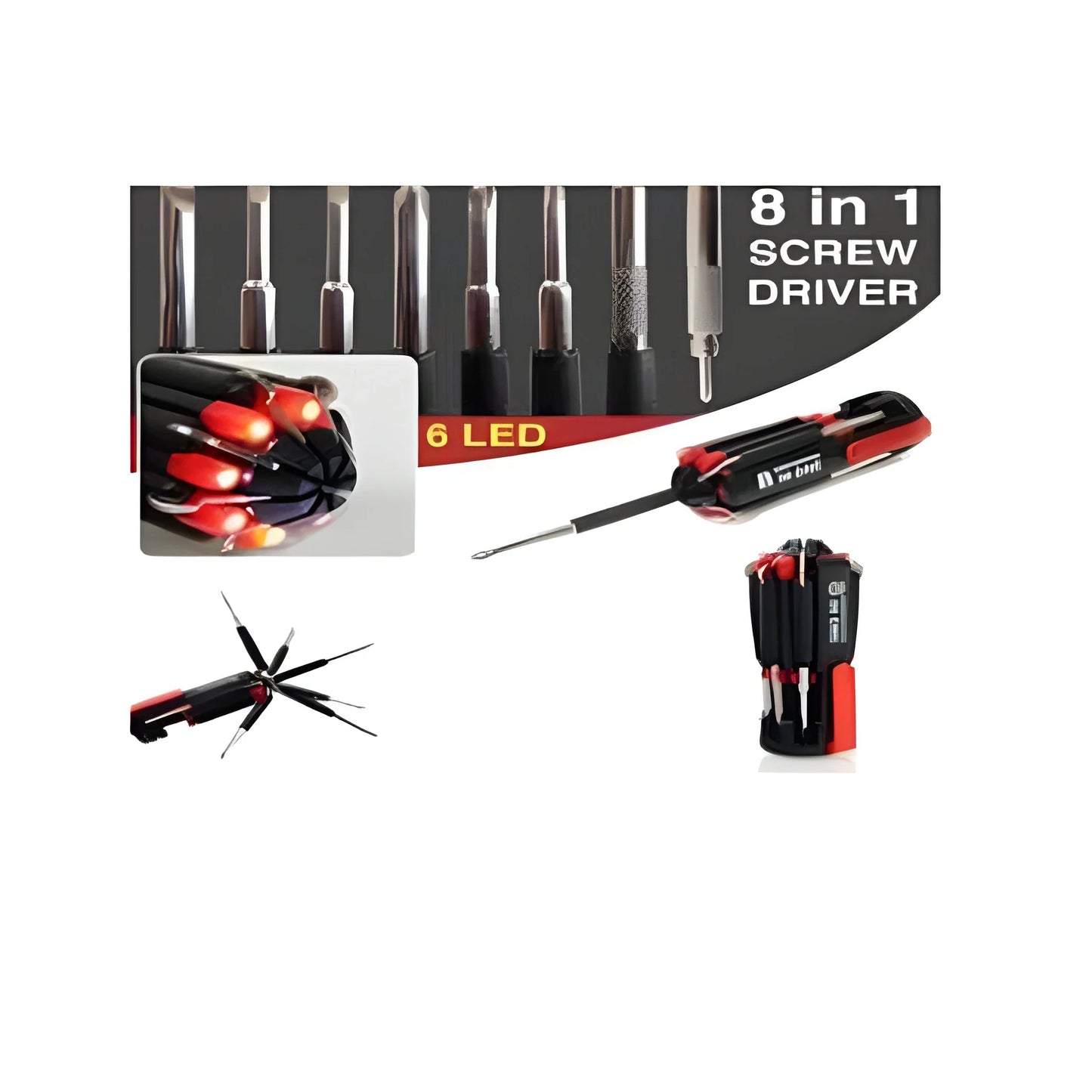 Best 8-in-1 folding screwdriver with light - screwdrivers | 2025 | fast shipping