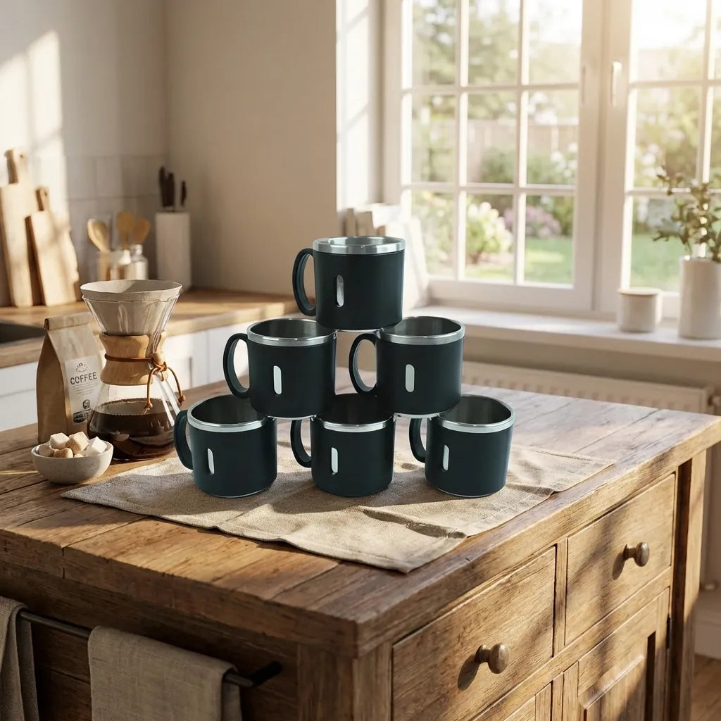 Stainless Steel Mug Set