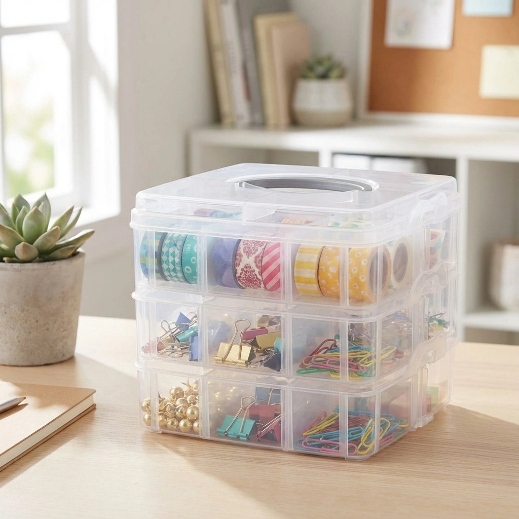 18 Grid Transparent Jewelry Organizer