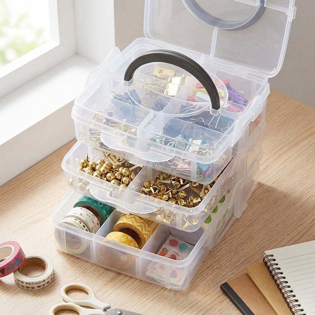 18 Grid Transparent Jewelry Organizer