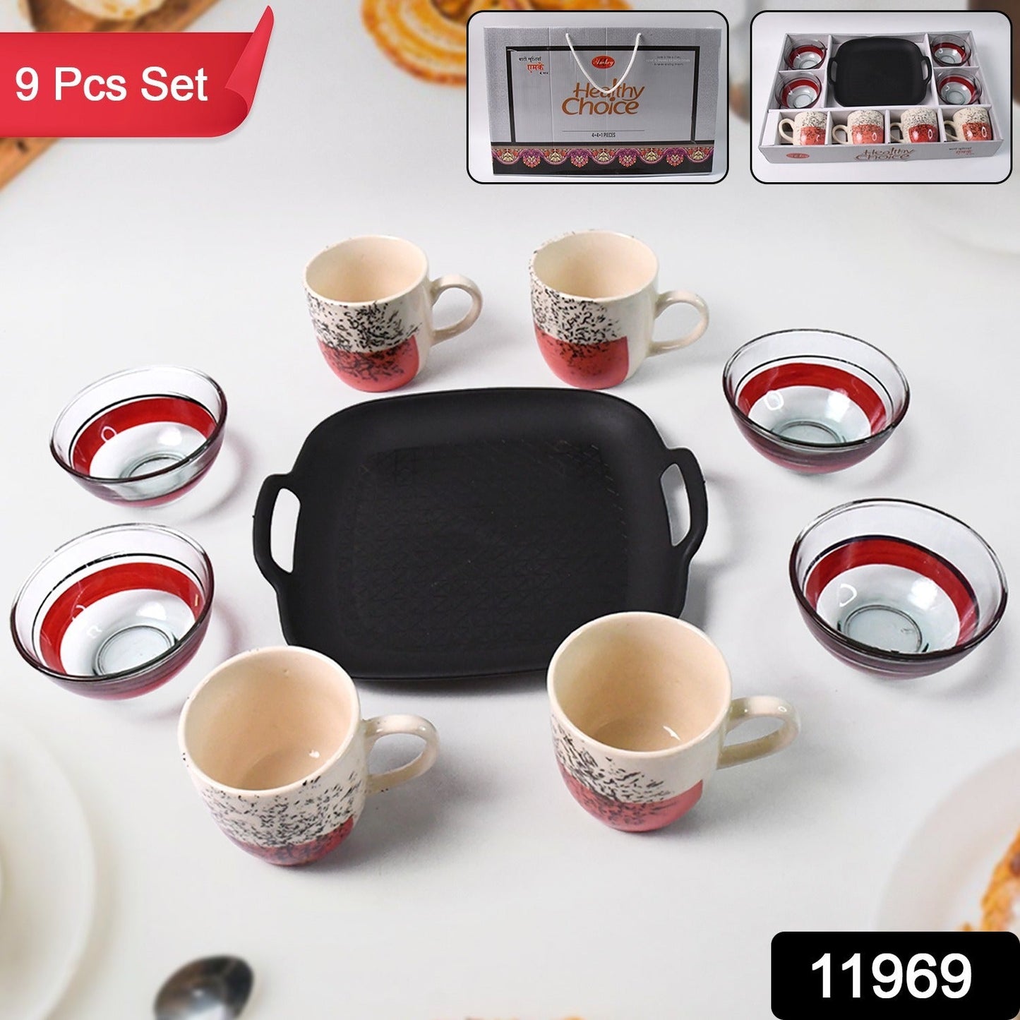Ceramic Cup Bowl Set